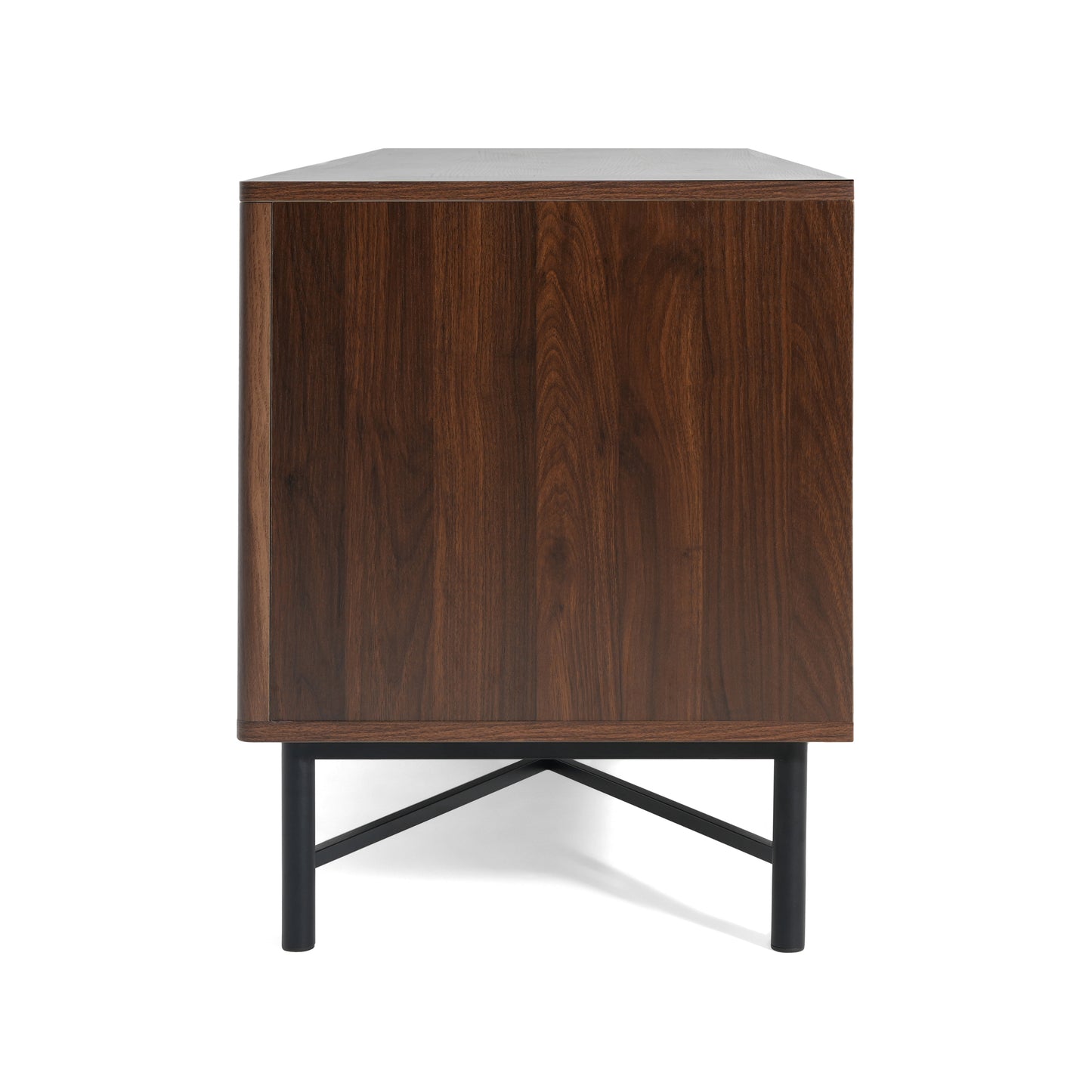 Manafaat Functional 4-Door TV Cabinet – 2 Storage Spaces, Adjustable Shelves,for Living Room