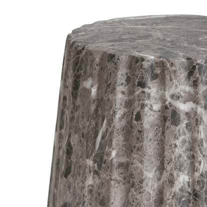 Ythariar Outdoor Cleme Carved Side Table