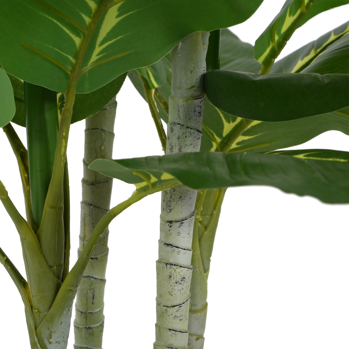 Dastan 42" Artificial Dieffenbachia Plant with Black Plastic Pot