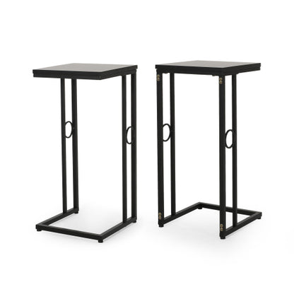 Modern End Tables Minimalist Nightstands,Set of 2