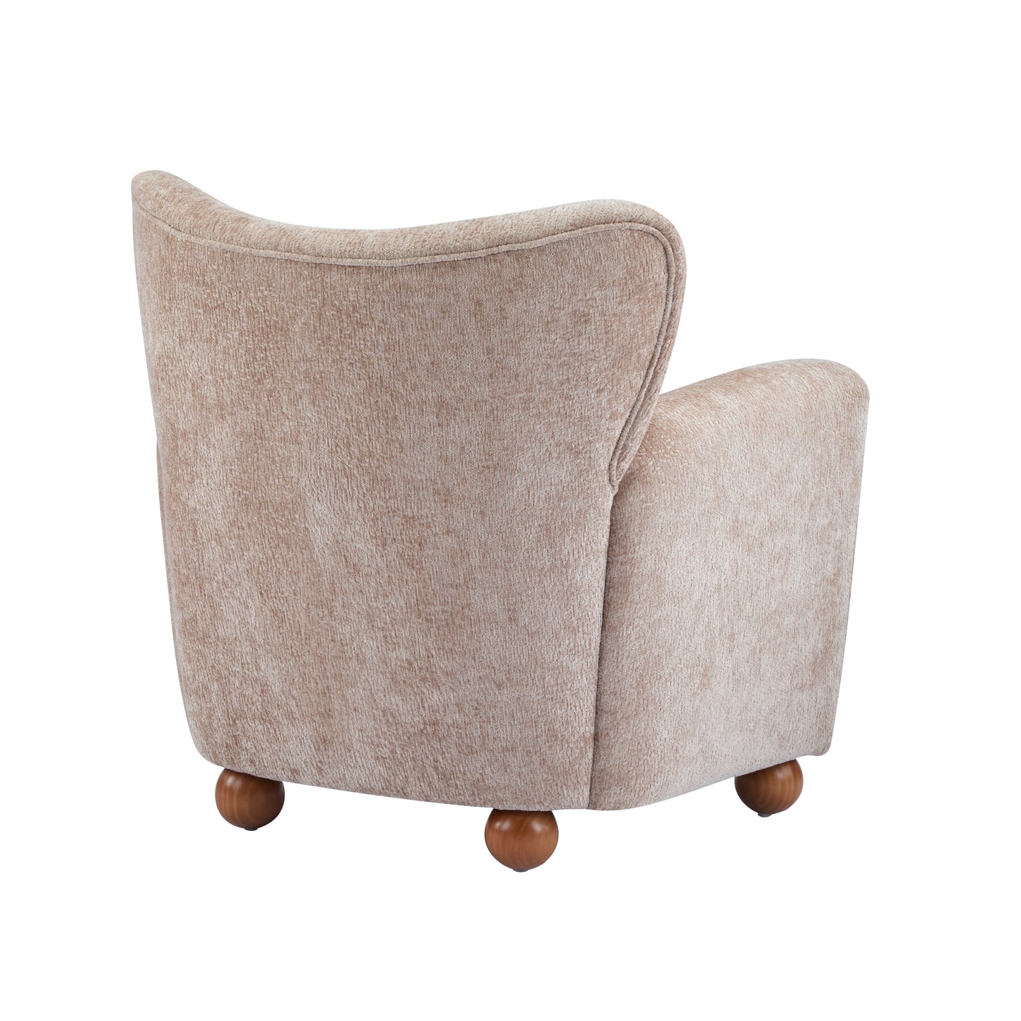 Isorylis Premium Fabric Cozy Wingback Solid Armchair