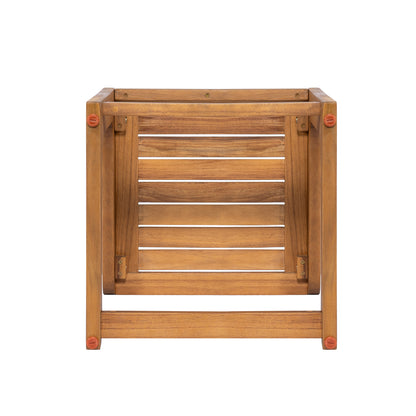 Ashwell C-shaped Acacia Wood Side Table