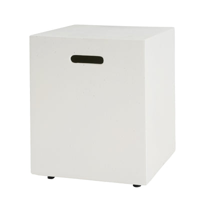Cairnar 16x20 inch MGO Tank Holder/Side Table, White