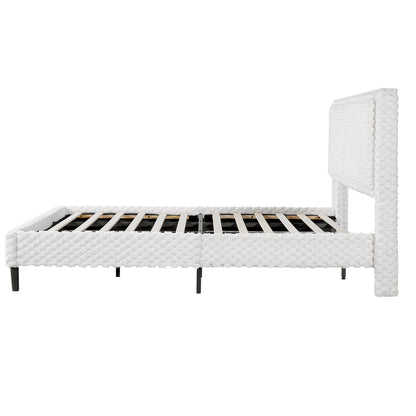 Fessil Simple Modern Plush Soft Bed Comfortable Backrest Bedroom Bed