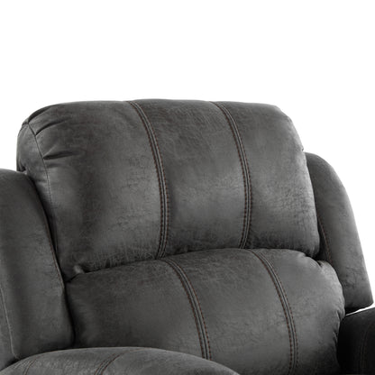 Isellen Suede Manual Glider Standard Recliner