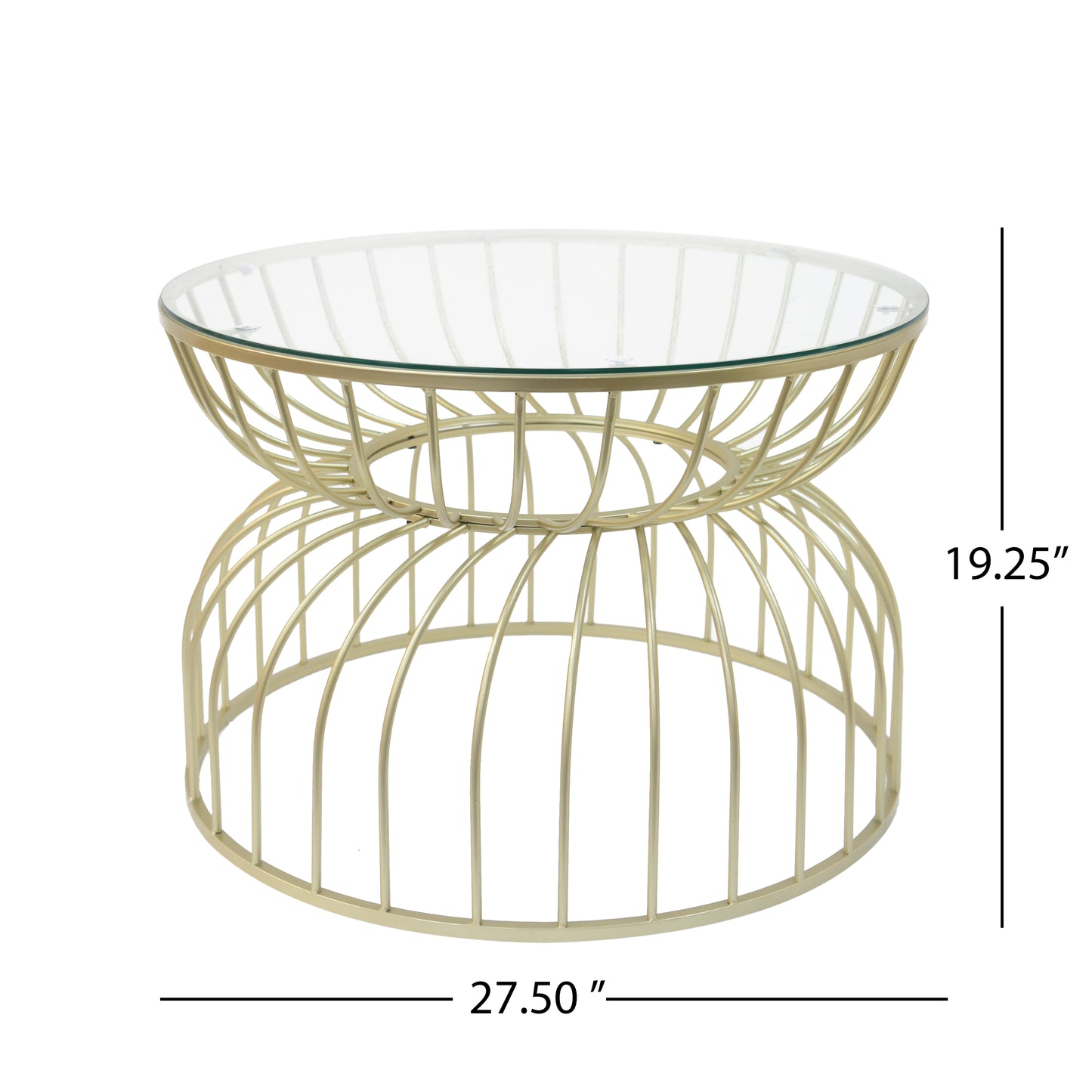 Gold glass luxury side table coffee table modern apartment living room coffee table