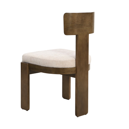 Dinrele Upholstered Fabric Dining Chairs Set of 2