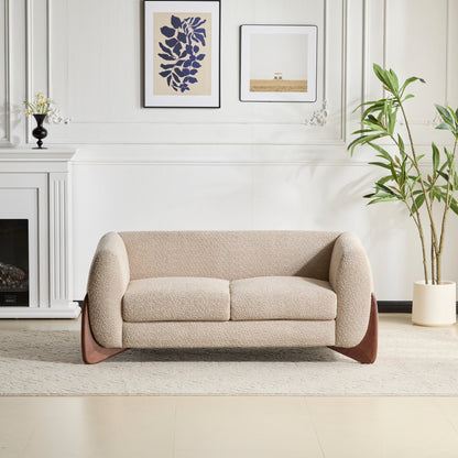 Amberlyn Modern Upholstered Loveseat