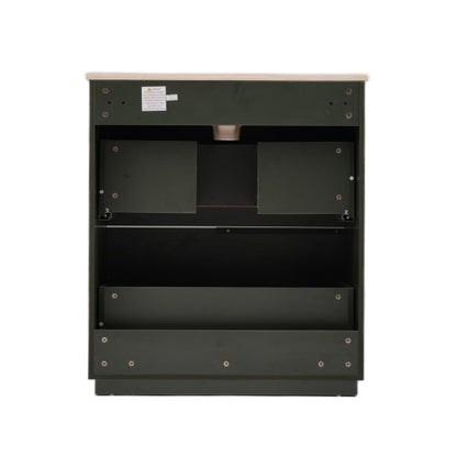 ‌Nexrail 30" Bathroom Vanity with Ceramic Sink and Full-Extension Drawers