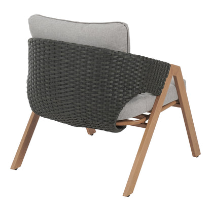 Reafter Outdoor Patio Elegant rattan Chair with Cushions (Set of 2)