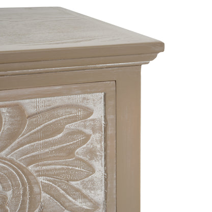 Caradoc Bohemian Style Accent Dresser With Three Drawer