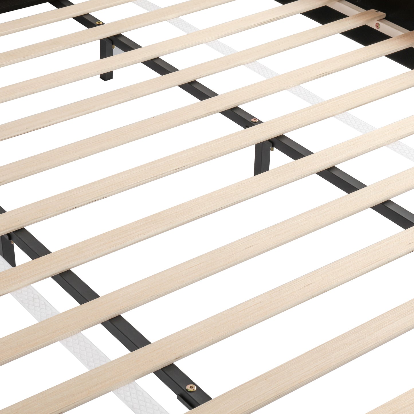 Maeve Upholstered Platform Bed with Two Removable Pillow Headboard