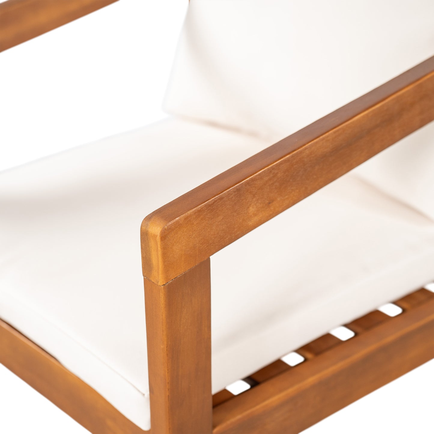 Dorianis Acacia Wood Outdoor Dining Chair with Cushion (Set of 2)