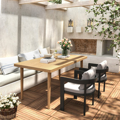 Olaly Modern Boucle Dining Chairs with Arms & Aluminum Frame