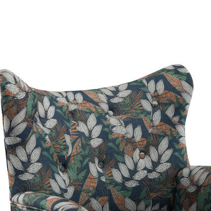 Button Tufted Style Wingback Arm Chair