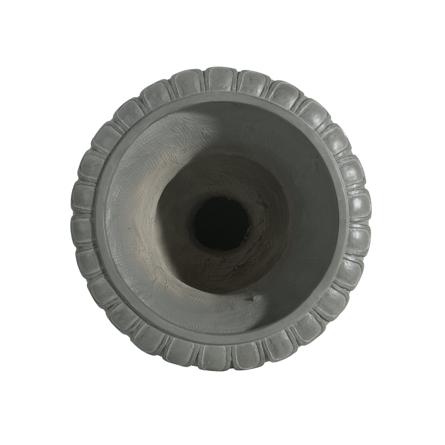 Alder Outdoor Magnesium Oxide Garden Urn Planter, Antique White