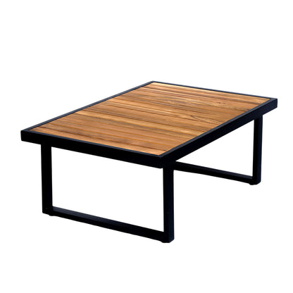 Asher Outdoor 3-piece Acacia Wood and Metal Patio Sofa Set