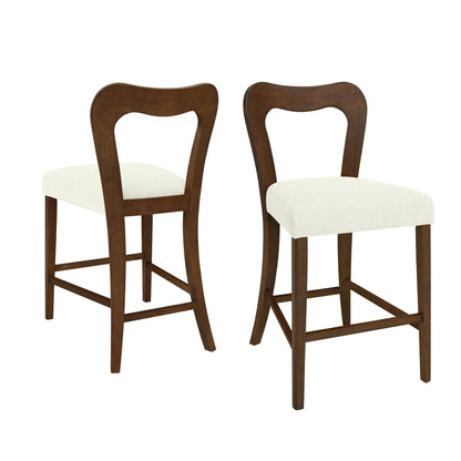 VintParlor 25.5 in. Modern Upholstered Counter Stools,Set of 2