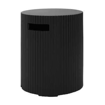 Alarion Outdoor Fire Pit Table Set – 40,000 BTU Propane Fire Pit with Matching Tank Holder