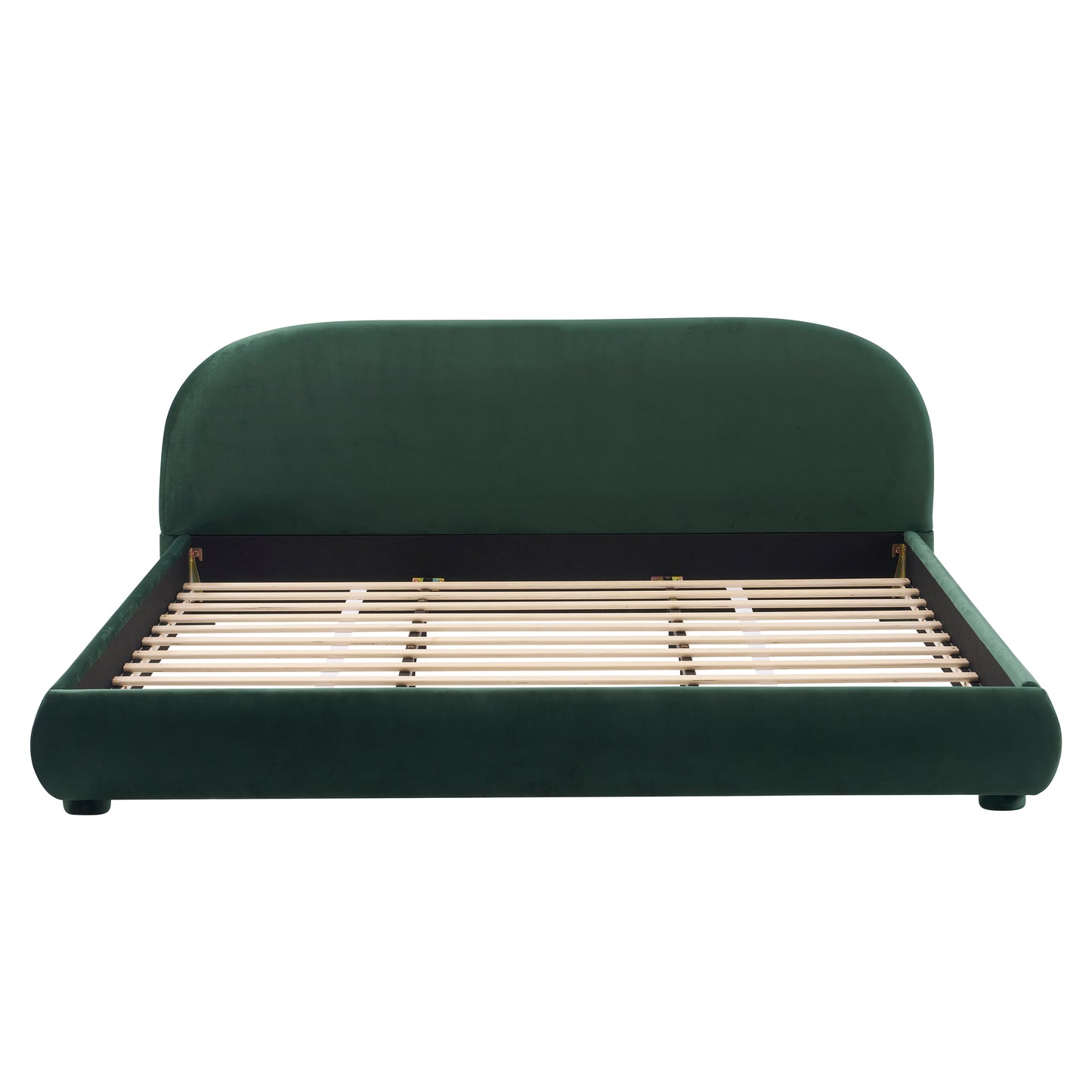 Calla Dark Green Velvet Soft Bed: Light Luxury Texture, Adding a High-end Atmosphere to Bedroom