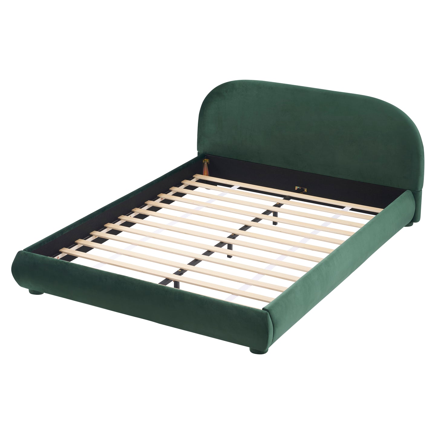 Calla Dark Green Velvet Soft Bed: Light Luxury Texture, Adding a High-end Atmosphere to Bedroom