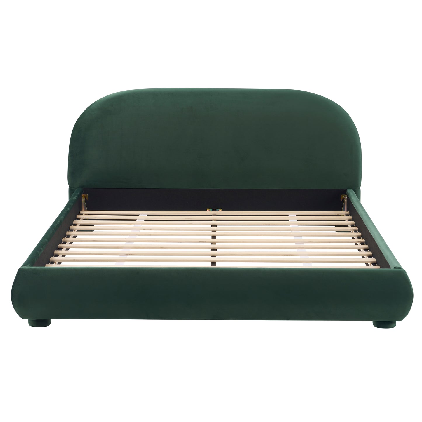 Calla Dark Green Velvet Soft Bed: Light Luxury Texture, Adding a High-end Atmosphere to Bedroom