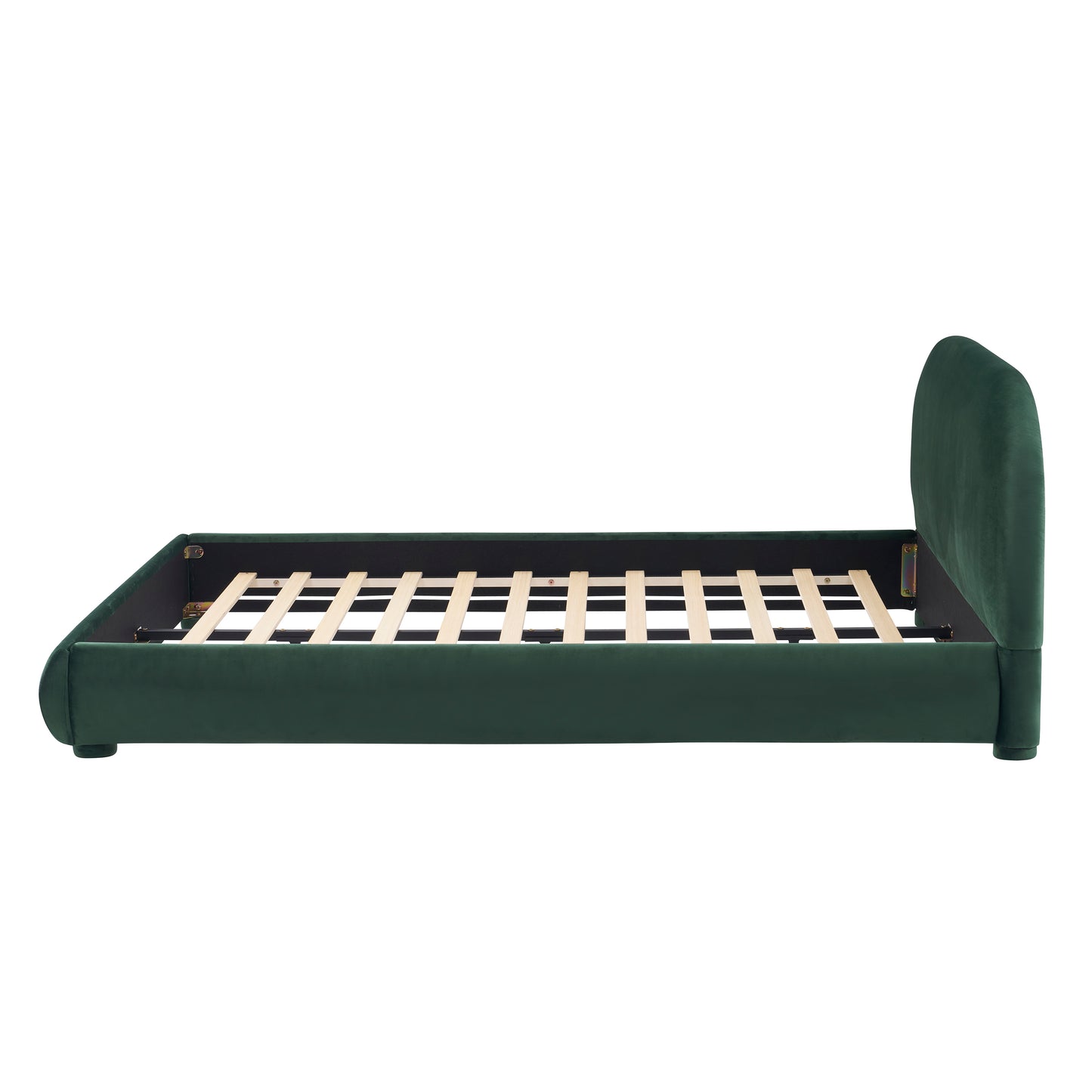 Calla Dark Green Velvet Soft Bed: Light Luxury Texture, Adding a High-end Atmosphere to Bedroom