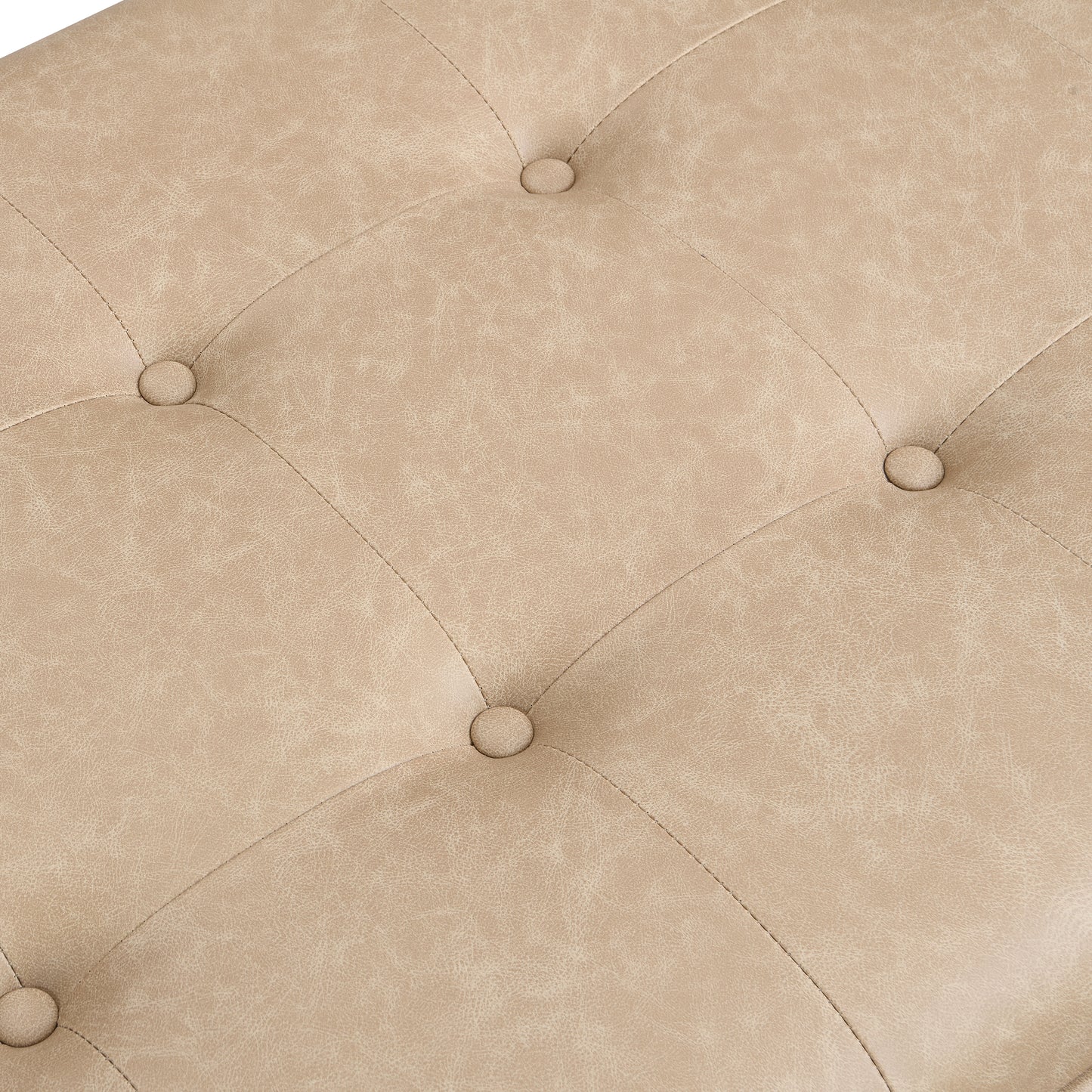 Vervewood 48.4" Upholstered PU Leather Rectangular Ottoman