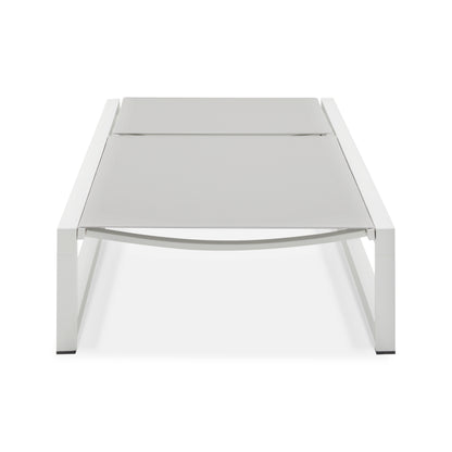 Tavilinin 5-Level Adjustable Outdoor Chaise Lounge, Durable Aluminum Frame & Textilene Mesh