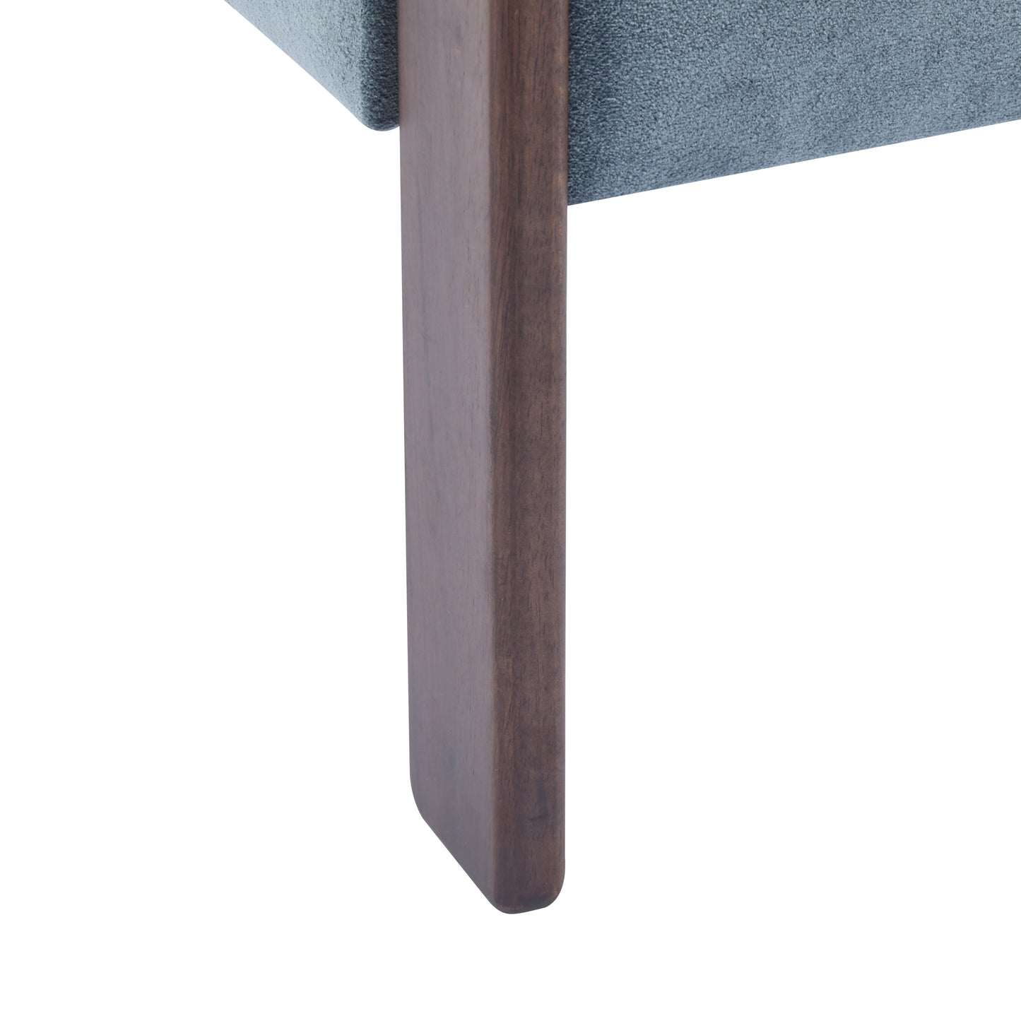 Noah Upholstered Boucle Accent Arm Chair, Rubberwood, Beige+walnut