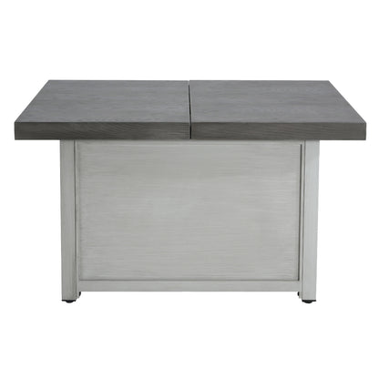 Kirathira Extendable Rectangle Aluminum fire Pit Table, 50,000BTU