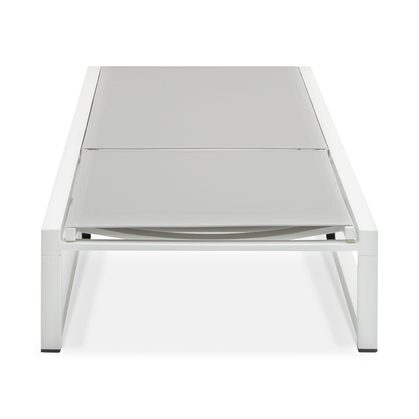 Tavilinin 5-Level Adjustable Outdoor Chaise Lounge, Durable Aluminum Frame & Textilene Mesh