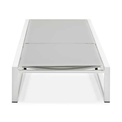 Tavilinin 5-Level Adjustable Outdoor Chaise Lounge, Durable Aluminum Frame & Textilene Mesh