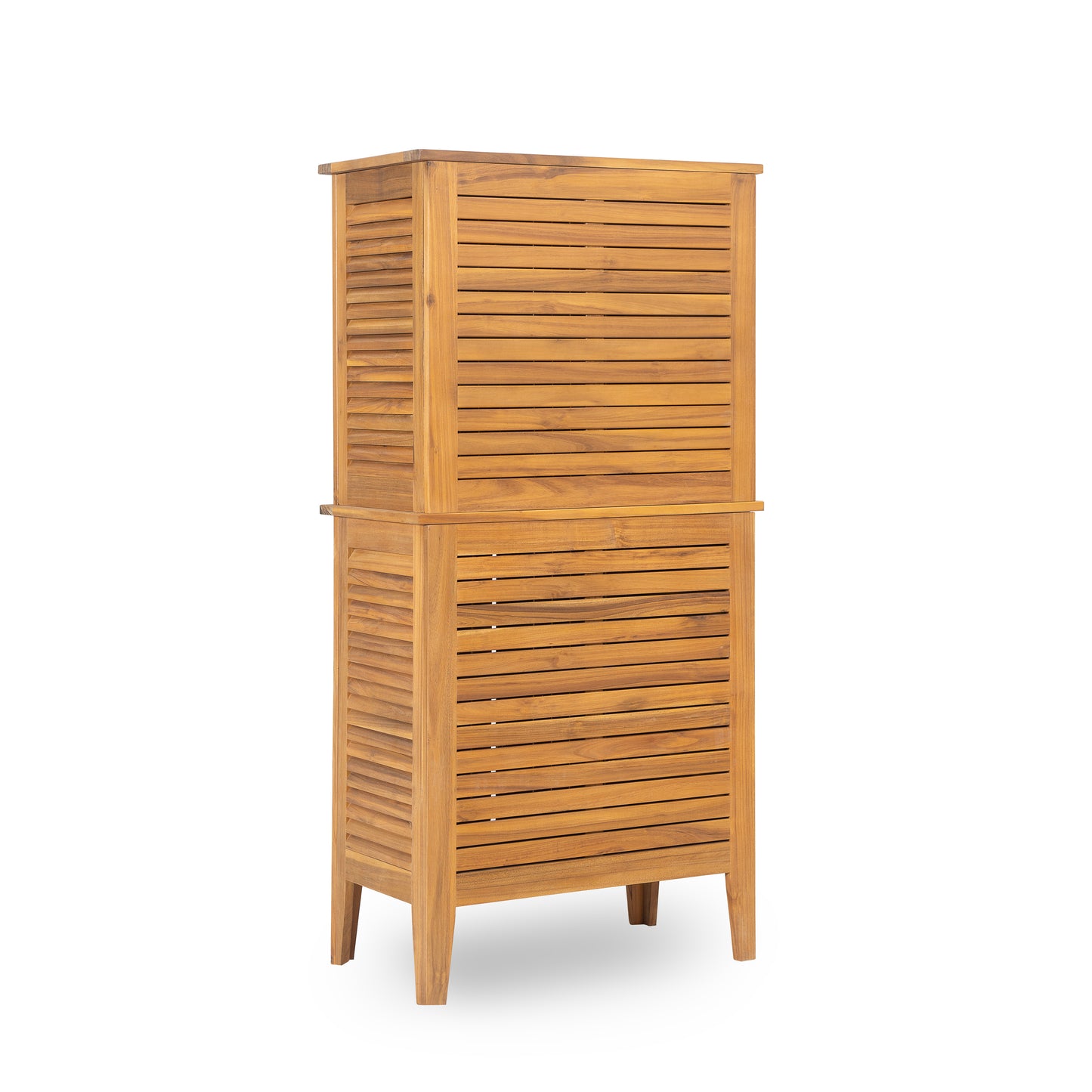 Eirion Outdoor Patio Storage Cabinet, Acacia Wood