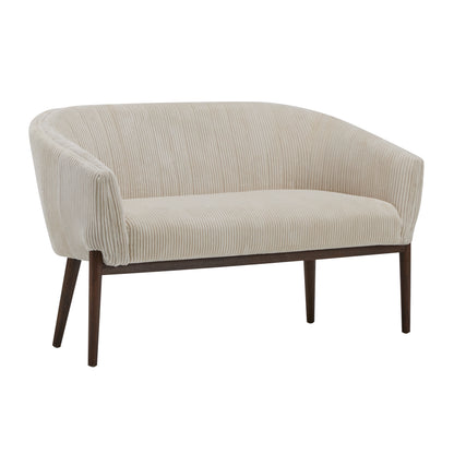 Deborah Mid-Century Fabric Settee