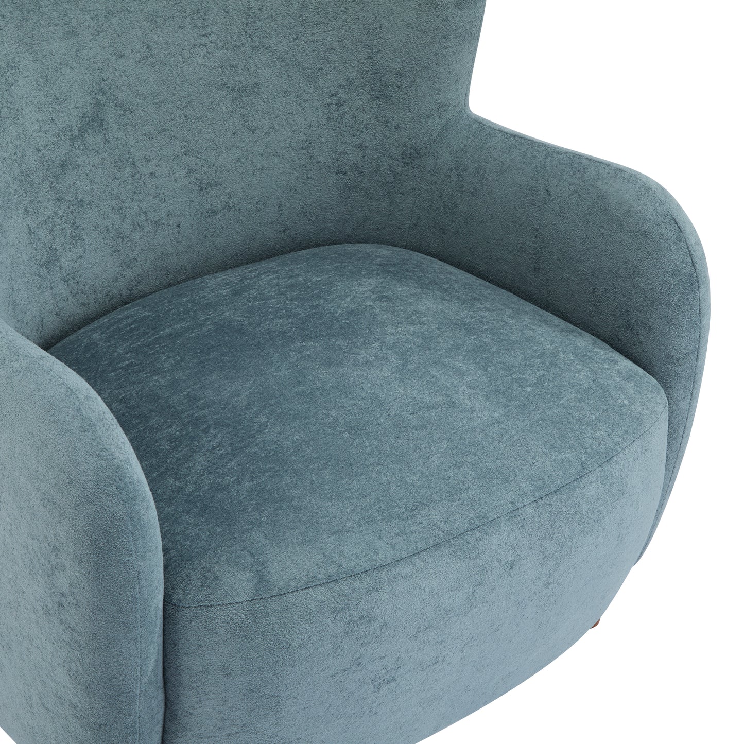 Zoe Fabric Wingback Accent Chairs Single Sofa