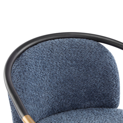 Marovian 26" H Upholstered Counter Stool with Metal Frame