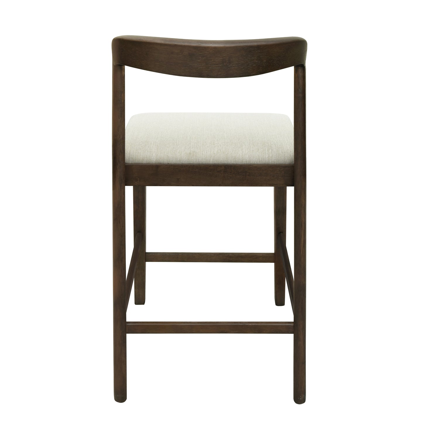 Cavovasir Solid Rubber Wood Counter Stools,Set of 2