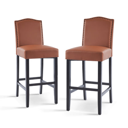 Njordian Counter Height Upholstered Bar Stools,Set of 2