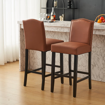 Njordian Counter Height Upholstered Bar Stools,Set of 2