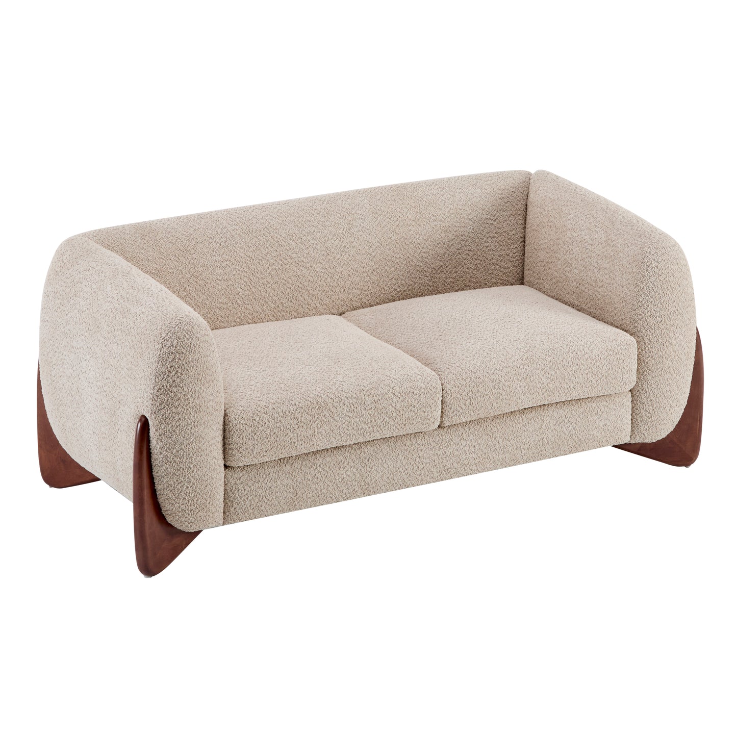 Amberlyn Modern Upholstered Loveseat