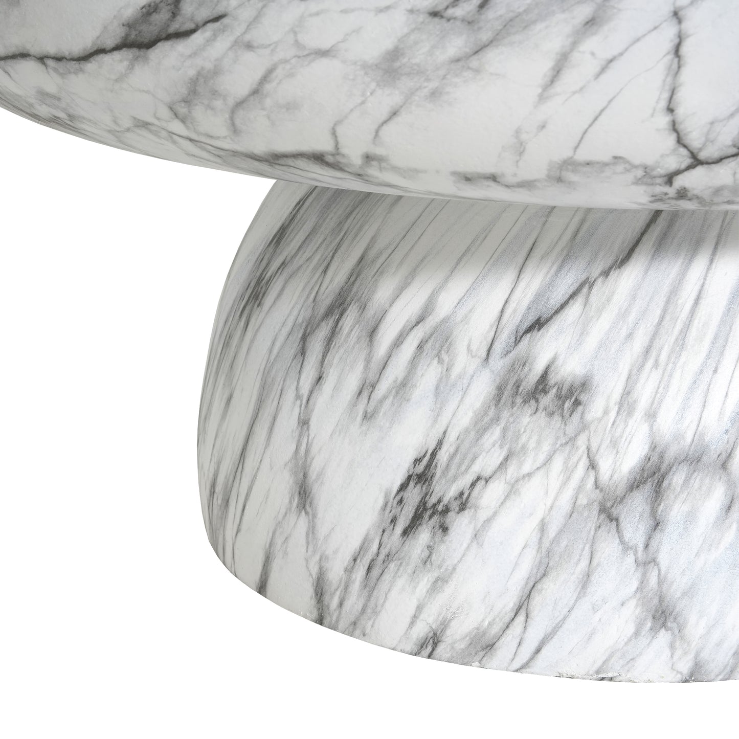Zireveth MGO Faux Marble Coffee Table for Both Indoor and Outdoor Use