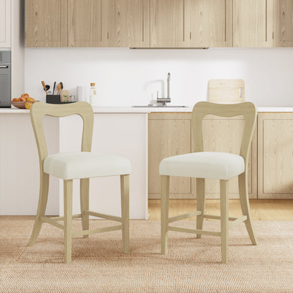 VintParlor 25.5 in. Modern Upholstered Counter Stools,Set of 2
