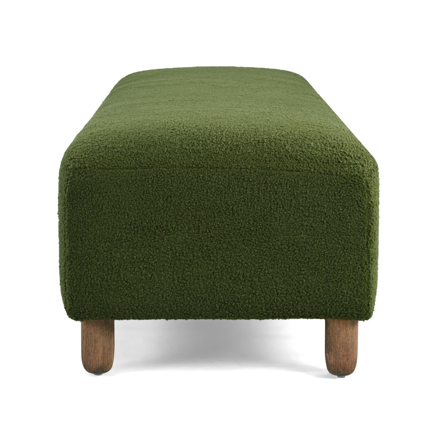 Wospun Contemporary Wood Comfortable Ottoman