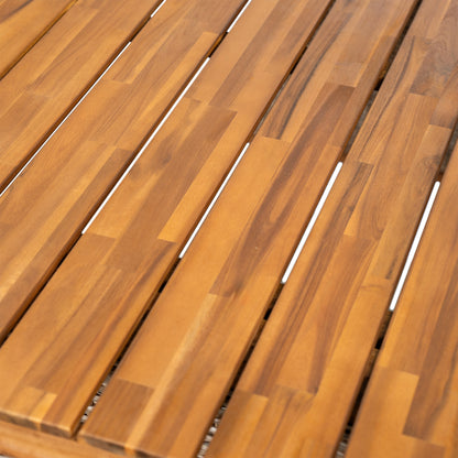 Vireor  2-piece Outdoor Acacia Wood Dining Table Set with 1 Table and 1 Bench