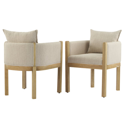Ulradarisa Linen Upholstered Armchair (Set of 2)
