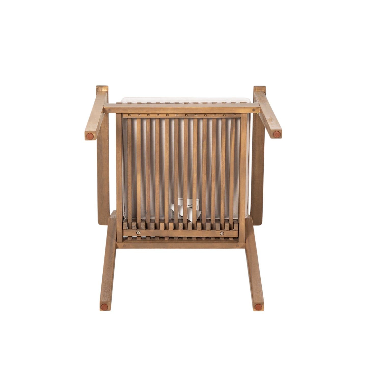 Junosila 5-Piece Acacia Wood Outdoor Dining Set - 70.75" Table & 4 Chairs with Cushions