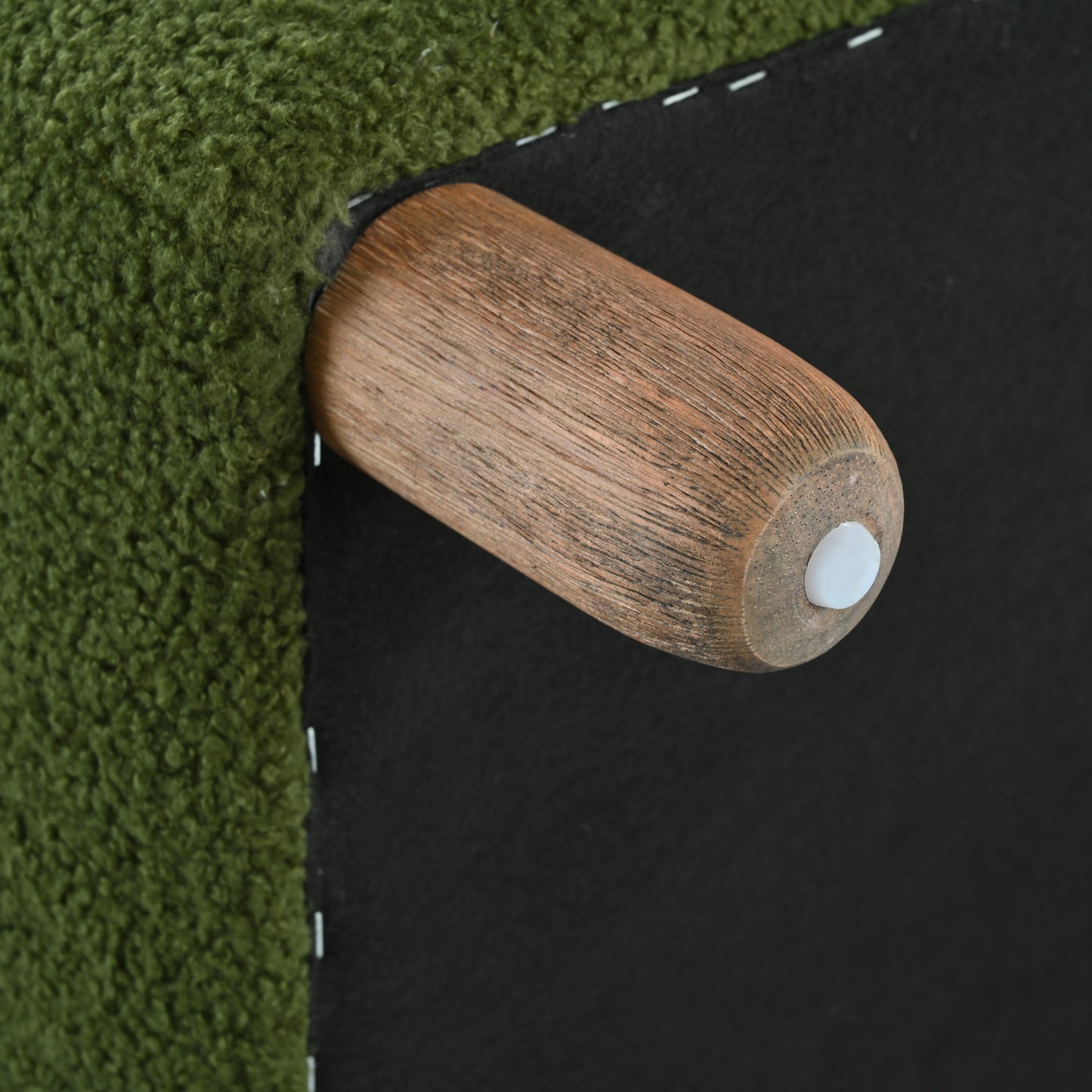 Wospun Contemporary Wood Comfortable Ottoman