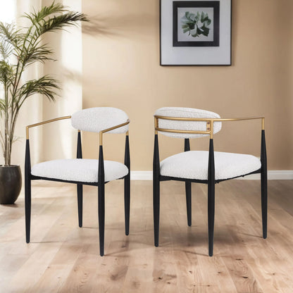 Camas Zephyr Indoor Fabric Dining Chair Set of 2