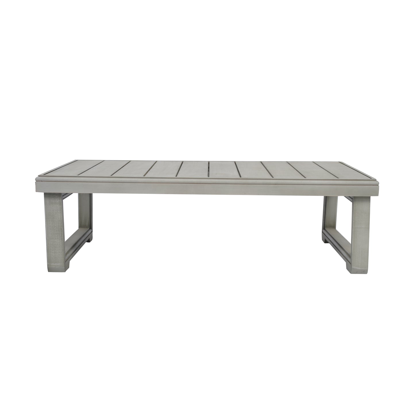 Andrae Outdoor Acacia Wood Rectangular Coffee Table